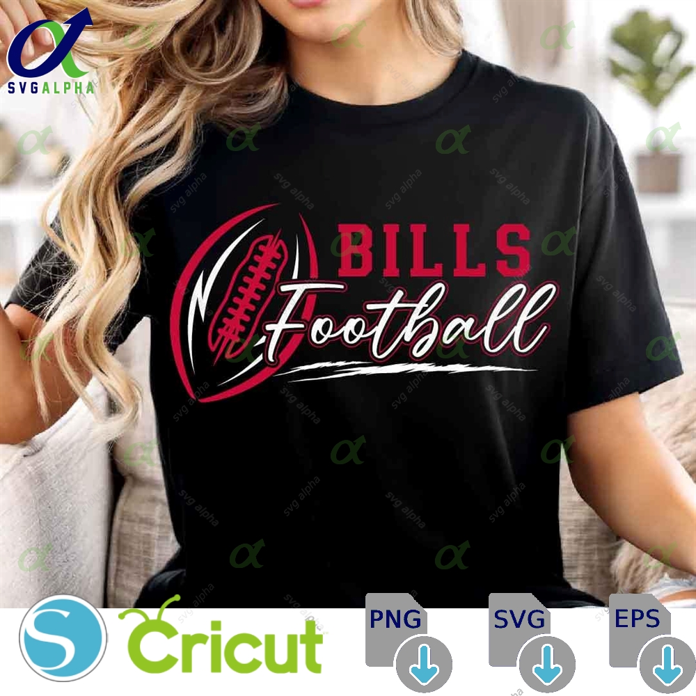 Bills Football Svg Png Football Svg Sports Svg Football Shirt Sublimation Designs Png Dxf Jpg Eps